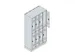 dubbeldekse locker,HxBxD 1950x1000x500mm,4x2vak.,vak B 250mm