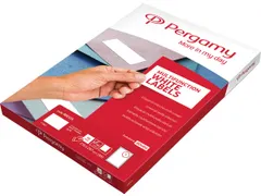 Witte Etiketten Ft 105x37mm Rechte Hoeken Pak Van 8000 Etiketten