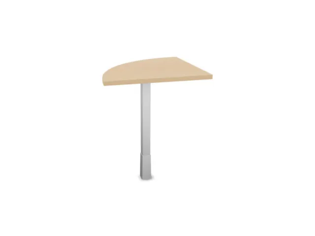 koppelelement voor bureau,90 °,HxBxD 720-840x600x600mm,rond,NE-esdoor