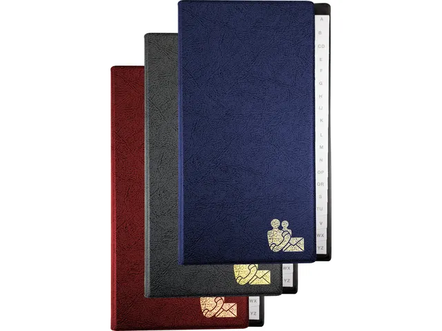 Telefoonalbum Kangaro 215x130mm A-Z 4-rings assorti