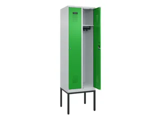 locker,HxBxD 2120x600x500mm,2vak,vak B 300mm,cil.-slot,voetonderstel - 1