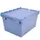 Herbruikbare Stapelbak Dubbelde Bodem 453x800x600mm 153l Deksel
