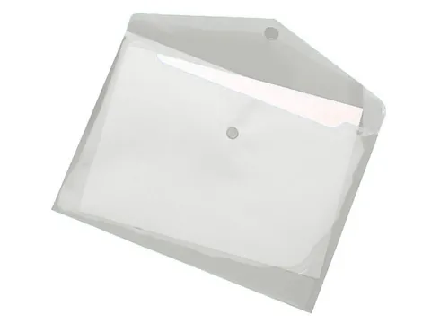 Pochette transparente Foldersys A5 paysage avec fermeture à pression
