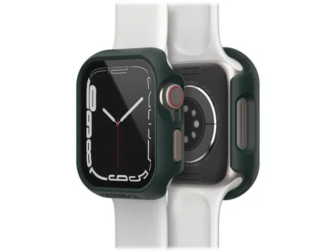 Case Eclipse Apple Watch Series 9/8/7 41mm Jaded groen screenprotector