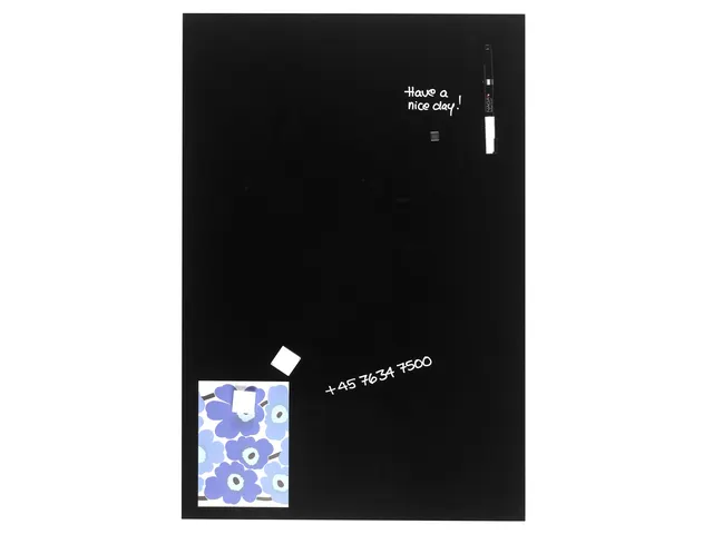Glasmagneetbord Naga 40x60cm zwart