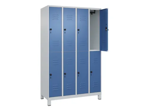 dubbeldekse locker,HxBxD 1950x1200x500mm,4x2vak.,vak B 300mm
