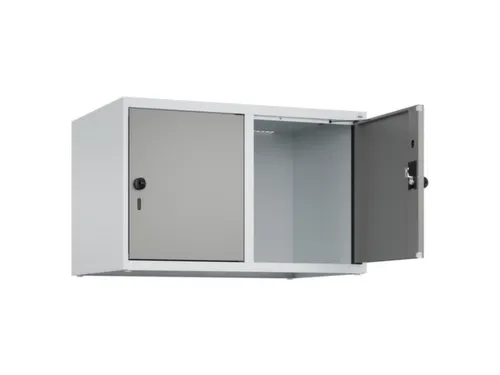 opzetkast,v. locker,2vak.,vak B 400mm,HxBxD 500x800x500mm,draaigrendel