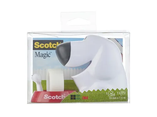 Plakbandhouder Scotch C31 hond + 1rol 19mmx7.5m