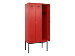locker,HxBxD 2120x900x500mm,3vak,vak B 300mm,cil.-slot,voetonderstel