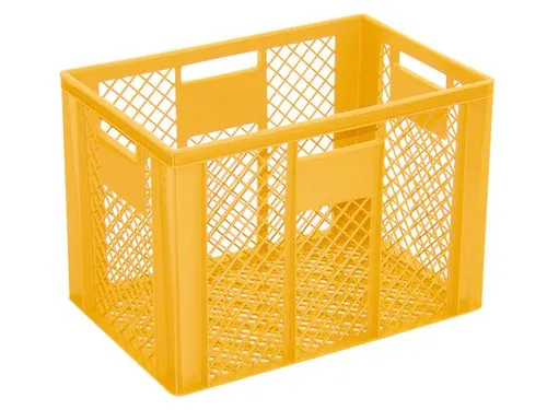 Euronorm Stapelkrat Pe 410x600x400mm 83liter Open Geel