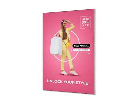 Textielframe Elegant Wand A1 Zilver