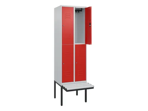 Dubbeldekse dekenkist,HxBxD 2120x600x815mm,2x2vak.,vak B 300mm