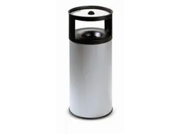 combi-asbak,HxØ 900x380mm,afvalbak inhoud 75l,romp staal grijs,blusko