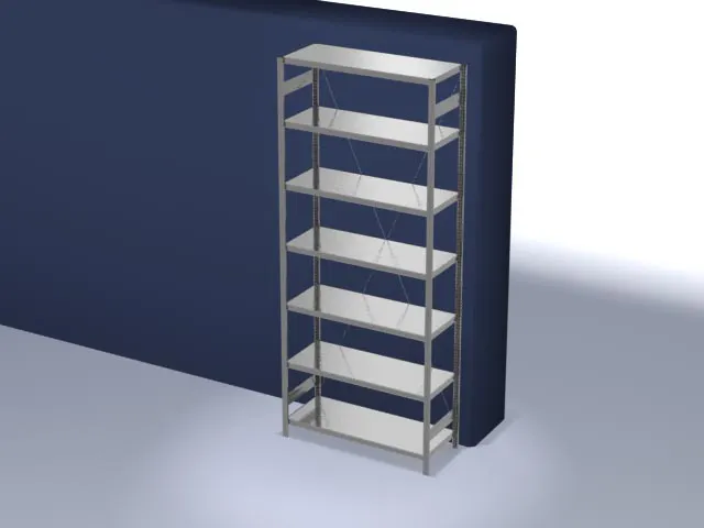 systeemstelling,grondveld,HxBxD 3000x1360x535mm,vakl. 230kg