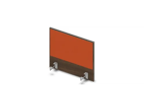 opzetpaneel bureau aanbouw zijkant 600mm Bruin Hickory BN3012-oranje