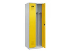 locker voor scheiding van kleding,HxBxD 1850x600x500mm,2vak