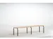 banc,HxLxP 450x2000x450mm,bois,structure acier RAL7035