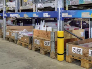 aanrijdbescherming voor stelling,v. binnen,HxBxD 550x126x104mm - 2