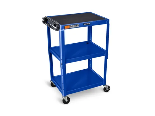 bijzetwagen,HxLxB 610-1060x610x460mm,blauw,3niveau(s)