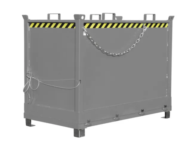 benne à fond ouvrant HxLxl 1445x1040x1845mm 2m³ Œillets de grue