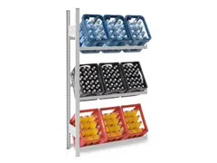 krattenstelling aanbouwveld HxBxD 1750x1010x335mm Lichtgrijs