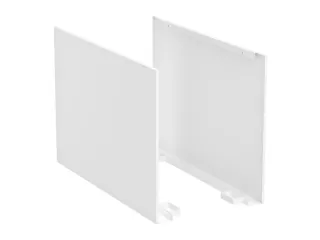 zijpanelenset,v. werktafel,HxBxD 504x62x748mm,staal,lichtgrijs - 1