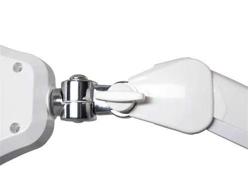 Loeplamp LED MAULsource Dimbaar met tafelklem Wit