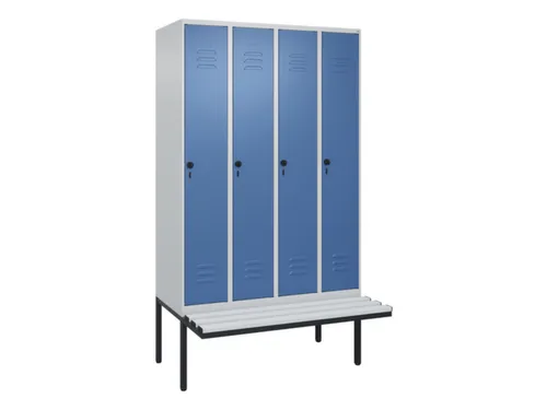 locker voor scheiding van kleding,HxBxD 2120x1200x815mm,4vak