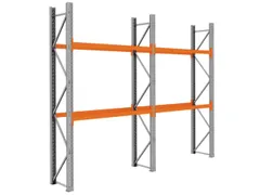 palletstelling,basis+1xaanbouw,HxBxD 3360x3950x750mm,vakl. 3000kg