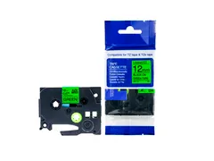 Labeltape Brother Compatible Tze-731 12Mm Zwart Op Groen