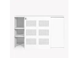 Schuifdeurkast Claudius N 160x120x45cm Wit Dubbelzijdig