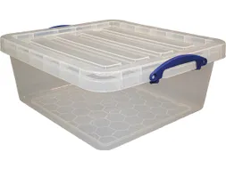 Opbergdoos 31.5 Liter Transparant Stapelbaar