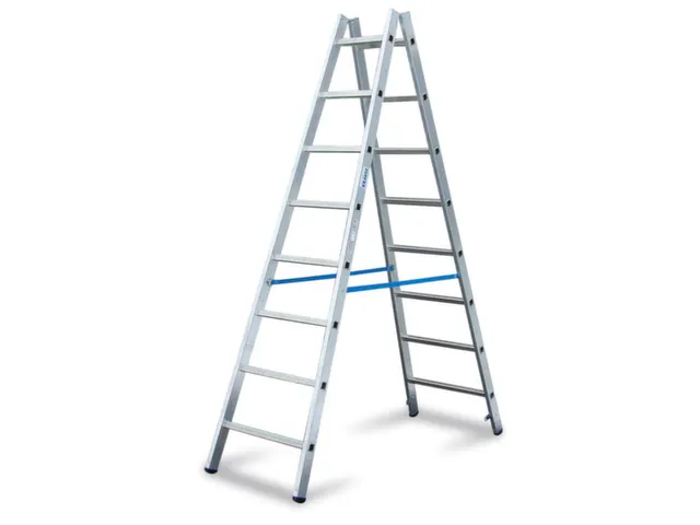 Bokladder Dubbelzijdig Aluminium L 2.35m 2x8sporten