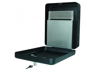 Wandasbak staal 24x30x9cm 3L met 2 sleutels - 4