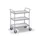 Universele Wagen 150kg Lxb 660x340mm 3 Etages Met Beugel Zilvergrijs