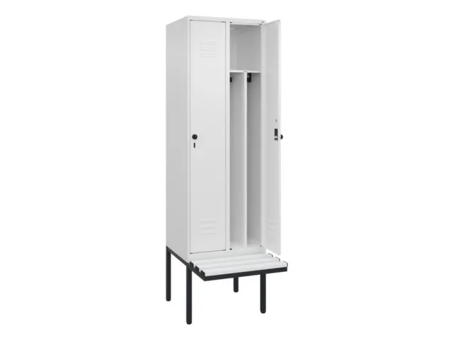 locker voor scheiding van kleding,HxBxD 2120x600x815mm,2vak