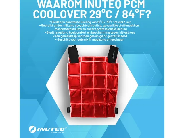 Inuteq PCM Coolover 29C Koelvest Rood