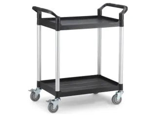 etagewagen,draagverm. 180kg,2xkunststof plaat,laadvl. LxB 793x510mm - 2