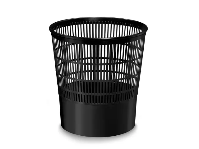 Corbeille / Poubelle ajouree noire - First16L
