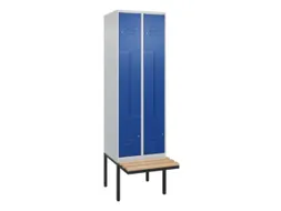 Z-garderobekast,HxBxD 2120x600x815mm,2vak,vak B 300mm,cil.-slot