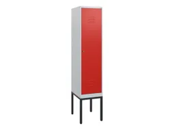 locker,HxBxD 1950x400x500mm,1vak,vak B 400mm,cil.-slot,voetonderstel