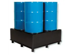 Opvangbak Hdpe Bxdxh 1270x1270x310mm V. 4x220l M. Poten Pe Plaat
