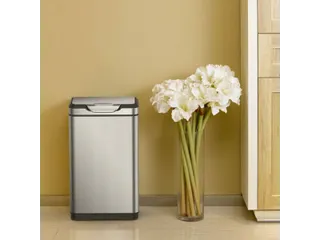 Afvalbak Touch Pro Bin 20+20 Liter Mat Rvs - 5
