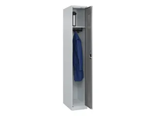 locker,HxBxD 1850x300x500mm,1vak,vak B 300mm,cil.-slot,staand op vloer - 1