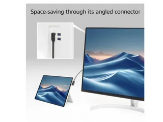 Kabel ACT USB-C hoek links/rechts USB-C hoek boven/beneden 10Gbps 2m - 4