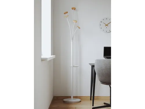 Festival kapstok 5 haken 187 cm wit met parapluhouder