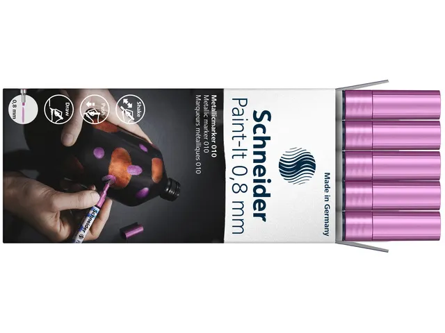 Metallic marker Schneider Paint-It 010 0.8mm paars metallic