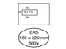 Envelop Hermes 156x220mm venster links 40x110mm zelfklevend 50st