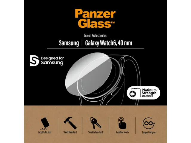 PanzerGlass Samsung Galaxy Watch 6 Classic 43mm, Transparant, Samsung,