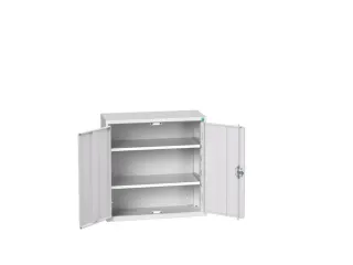 wandkast 800x800x350mm 2xStalen bodem sokkel Ral 7035 front Ral 7035 - 1